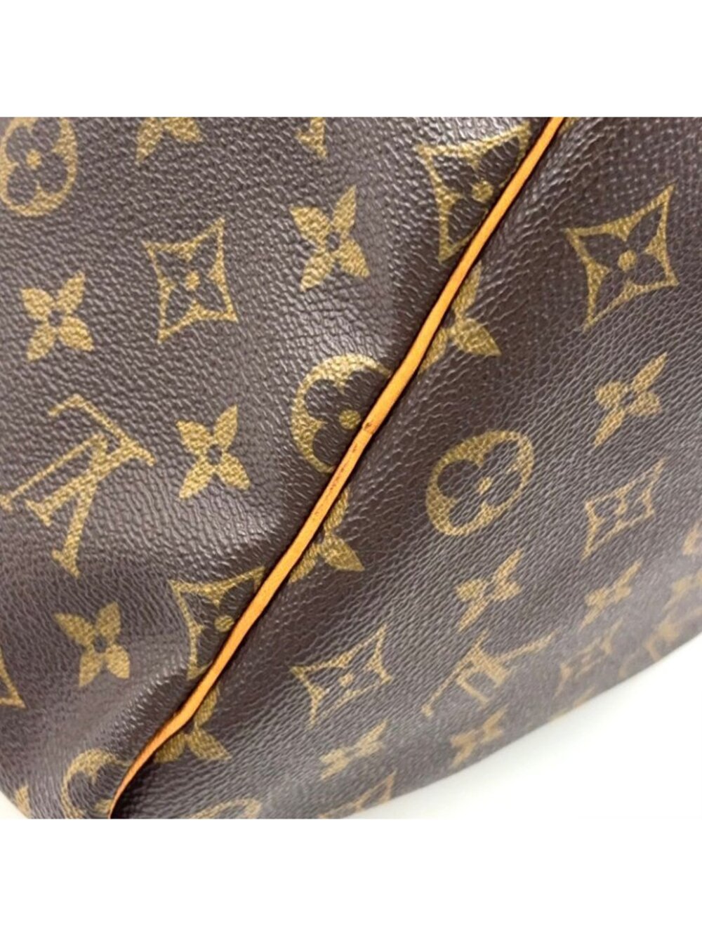 Louis Vuitton Speedy 40 Monogram Leather Brown Handbag Gold - Picture 15 of 15